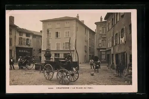 AK Craponne, La Place du Fort