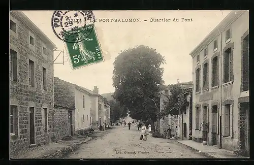 AK Le Pont-Salomon, Quartier du Pont