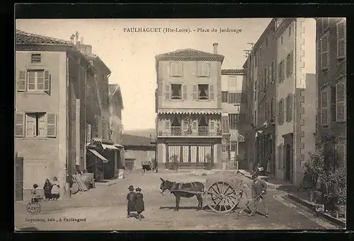 AK Paulhaguet, Place du Jardinage