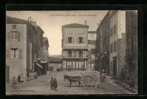 AK Paulhaguet, Place du Jardinage