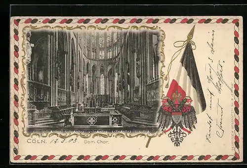 AK Köln, Dom Chor, Innenansicht
