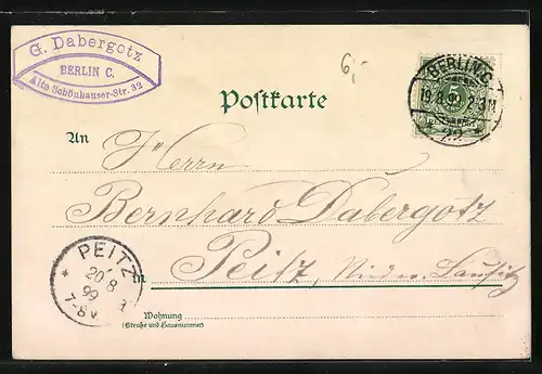 Lithographie Berlin, Pariser Platz, Brandenburger Tor mit Anlagen, Siegessäule