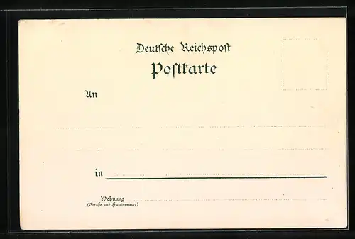 Lithographie Köln, Am Dom, Wappen