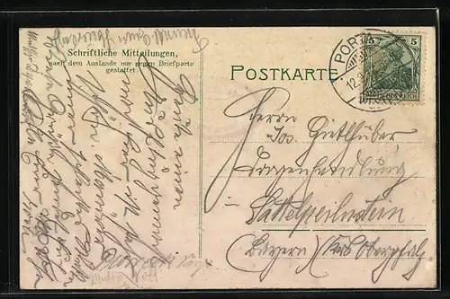 AK Porta Westfalica, Kaiser Wilhelm-Denkmal