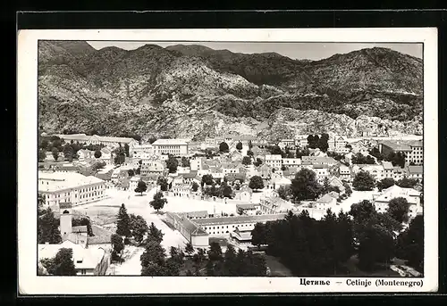 AK Cetinje, Ortsansicht bei Tag