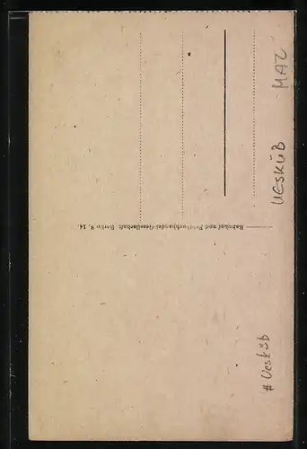 AK Uesküb, Moschee mit Kuppel und Minarett