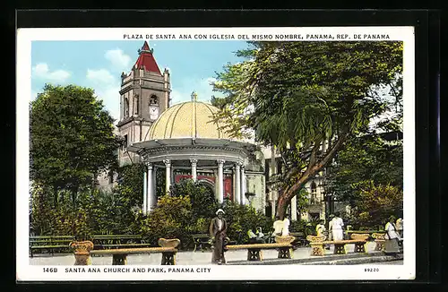 AK Panama City, Santa Ana Church and Park