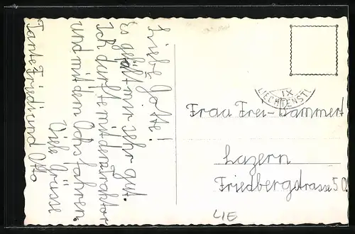 AK Balzers-Mäls, Panorama mit Schloss Gutenberg