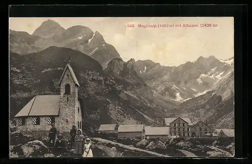 AK Appenzell, Meglisalp mit Altmann