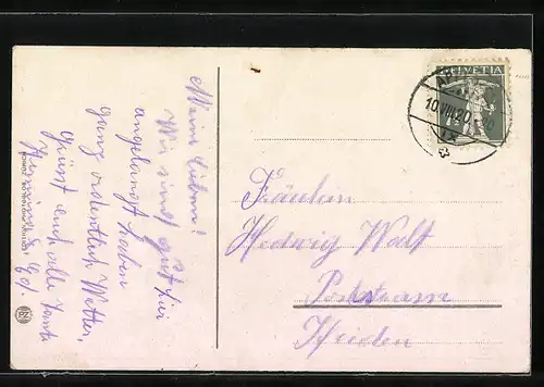 AK Meglisalp, Ortsansicht mit Altmann und Säntis