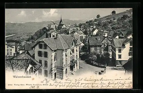 AK Walzenhausen, Gesamtansicht des Ortes