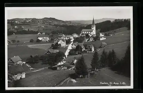 AK Haslen, Ortsansicht mit Kirche