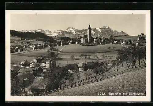 AK Speicher, Gesamtansicht mit Säntiskette