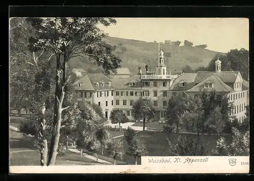 AK Weissbad, Blick zurm Kurhaus