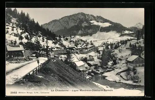AK Rossinière, La Chaudanne, Ligne Montreux-Oberland-Bernois