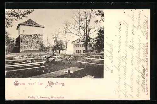 AK Winterthur, Mörsburg, Gasthaus auf der Mörsburg