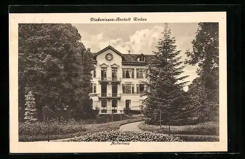 AK Riehen, Blick auf die Diakonissen-Anstalt, Mutterhaus