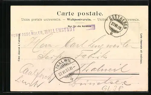 AK Obstalden, Auf der Poststrasse