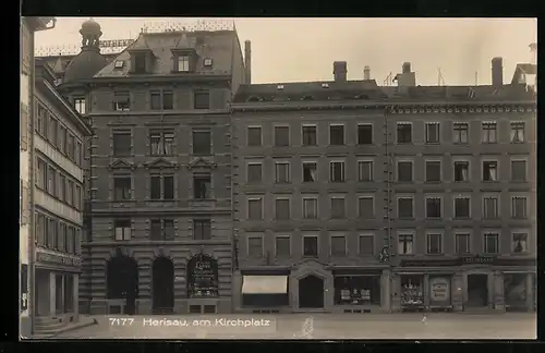 AK Herisau, Partie am Kirchplatz