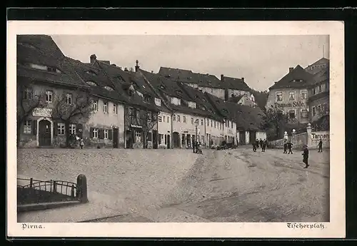 AK Pirna, Strasse am Fischerplatz