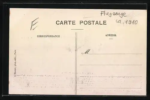 AK Aéroplan De Rue, Flugzeug