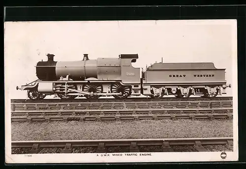 AK A. GWR mixed traffic engine, englische Eisenbahn
