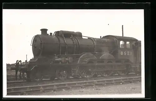 AK Lokomotive mit Kennung 8521, englische Eisenbahn