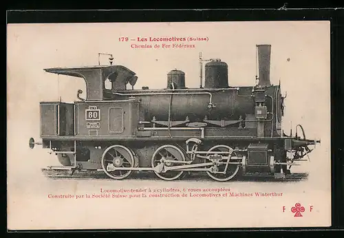 AK Locomotive-tender à 2 cylindres, schweizer Eisenbahn