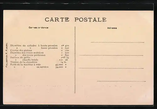 AK Locomotive Compound à 2 cylindres, Italienische Eisenbahn