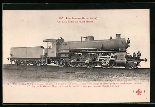 AK Chemins de fer de l`Etat Italien, Eisenbahn