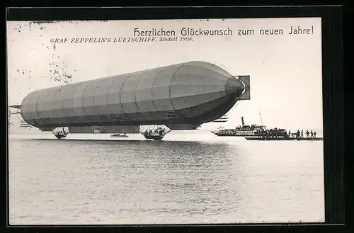 AK Graf Zeppelin`s Luftschiff, Modell 1908