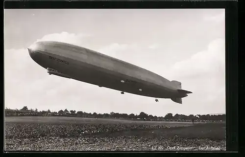 AK Luftschiff LZ 127 Graf Zeppelin, Der Aufstieg