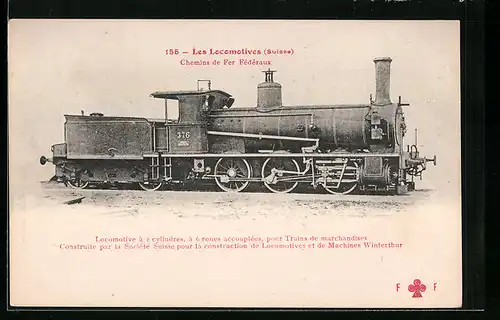 AK Locomotive à 2 cylindres, à 6 roues accouplées, pour Trains de marchandises, schweizer Eisenbahn