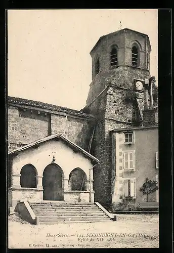 AK Secondigny-en-Gatine, Eglise du XII. siecle