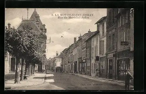 AK La Mothe-Saint-Heray, Rue du Marechal-Joffre