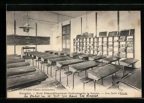 AK Bressuire, Ecole Primaire Superieure Professionnelle de Garcons, Une Salle d`Etude