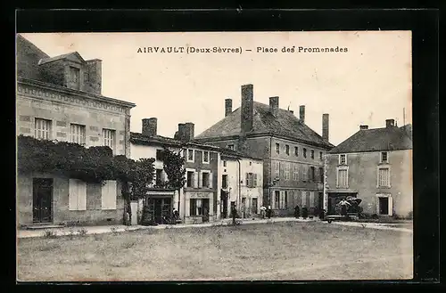 AK Airvault, Place des Promenades