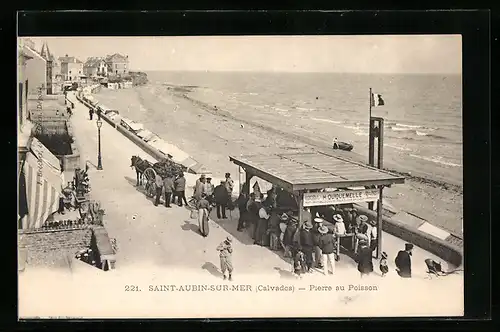 AK Saint-Aubin-sur-Mer, Pierre au Poisson