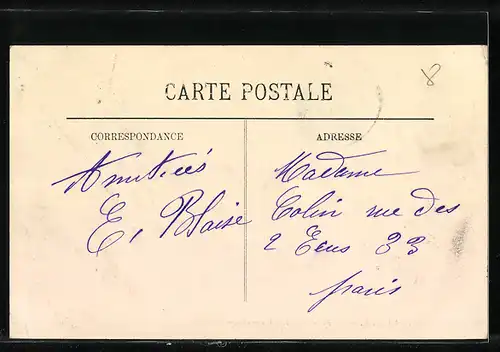 AK Trouville, La Poste de la Rue Victor Hugo