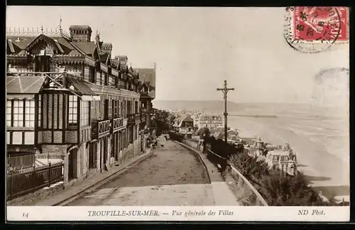 AK Trouville-sur-Mer, Vue generale des Villas