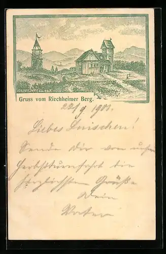 Lithographie Riechheim, Riechheimer Berg