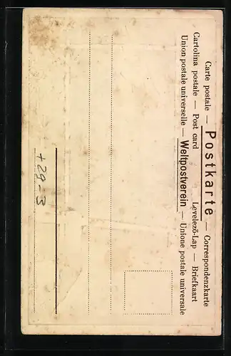 Passepartout-Lithographie Diedendorf i. Th., Kirche und Anstalt