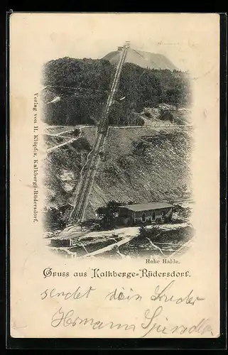 AK Kalkberge-Rüdersdorf, Steinbruch Hohe Halde