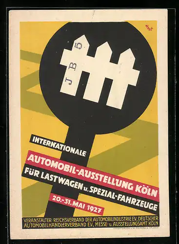 AK Köln, Internationale Automobil-Ausstellung für Lastwagen und Spezial-Fahrzeuge 1927