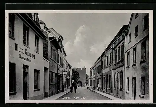 AK Zülpich, Blick zum Köln-Tor