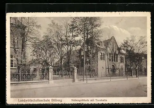 AK Bitburg, Landwirtschaftsschule, Nebengebäude mit Turnhalle