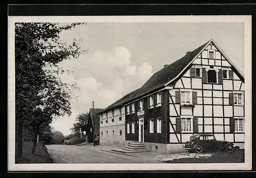 AK Leverkusen-Schnorrenberg, Gasthaus zum Schützenhof, Inh. Ww. Franz Kaup