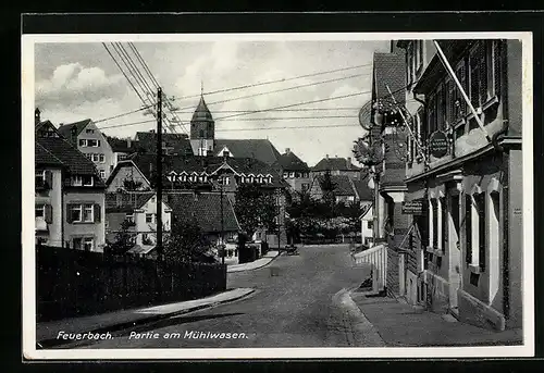 AK Feuerbach, Partie am Mühlwasser