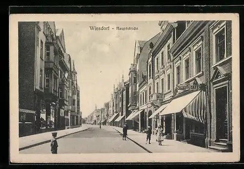 AK Wiesdorf, Blick in die Hauptstrasse