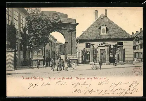 AK Braunschweig, Portal am Akerhof, Eingang zum Schlosshof